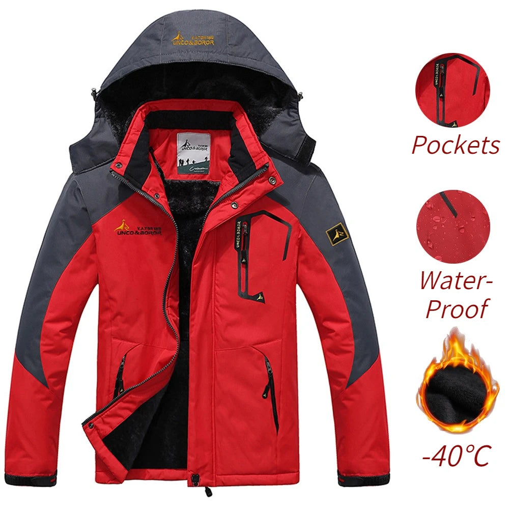 Jaqueta Parka Masculina Inverno Quebra-vento Mais Casacos Grossos Quentes À Prova de Vento Com Pelo Casacos Militares Masculinos com Capuz Anorak Jaquetas Masculinas de Inverno