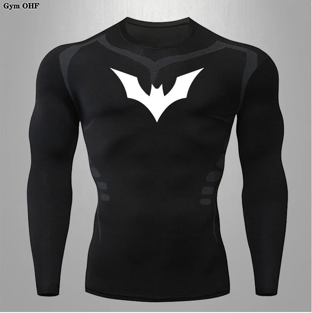 Camiseta Compressão Masculina Spider — Performance e Visual Único