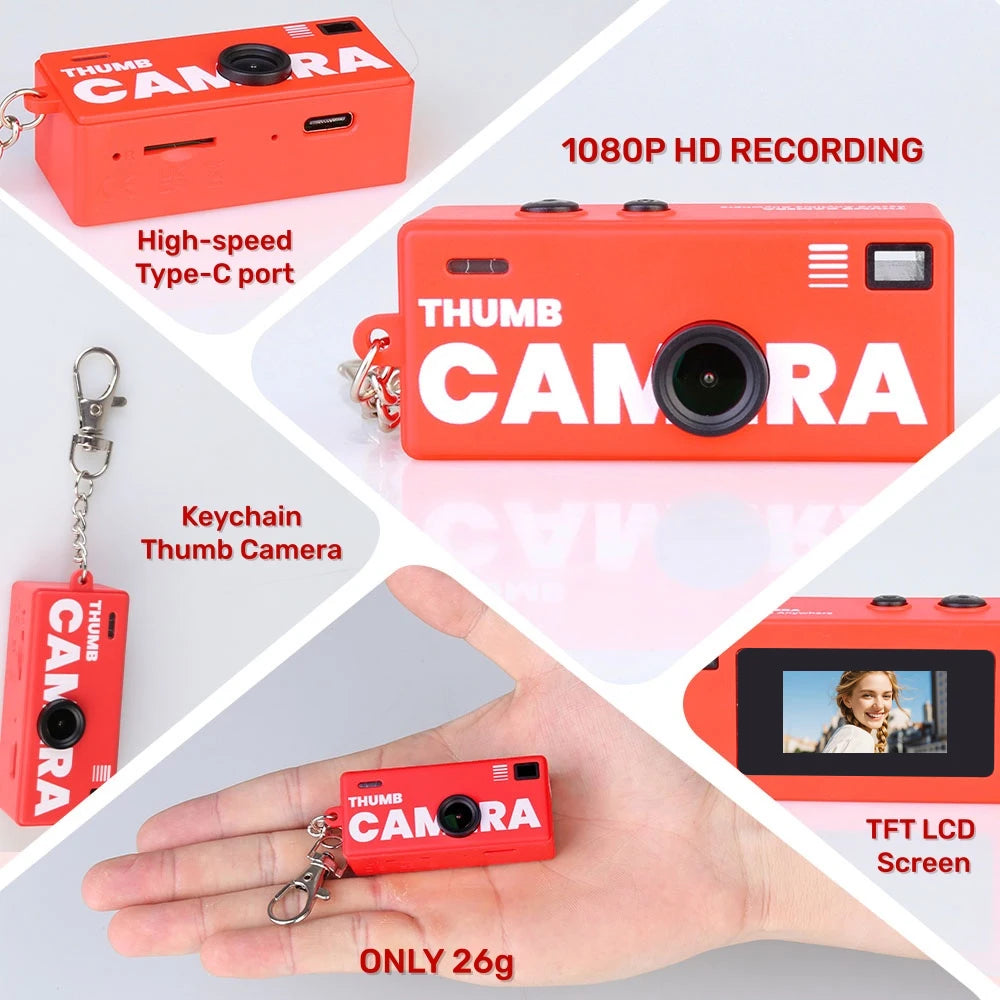 Magecam Digital Camera - 0.96 Inch - Keychain Camera Retro
