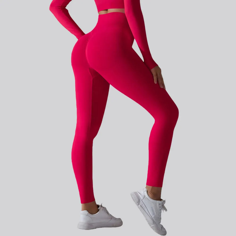 Women Seamless Yoga Pants High Waist Hip Lifting Running Sports Leggings Women's Fitness Workout Yoga Legging Pants Gym Clothing