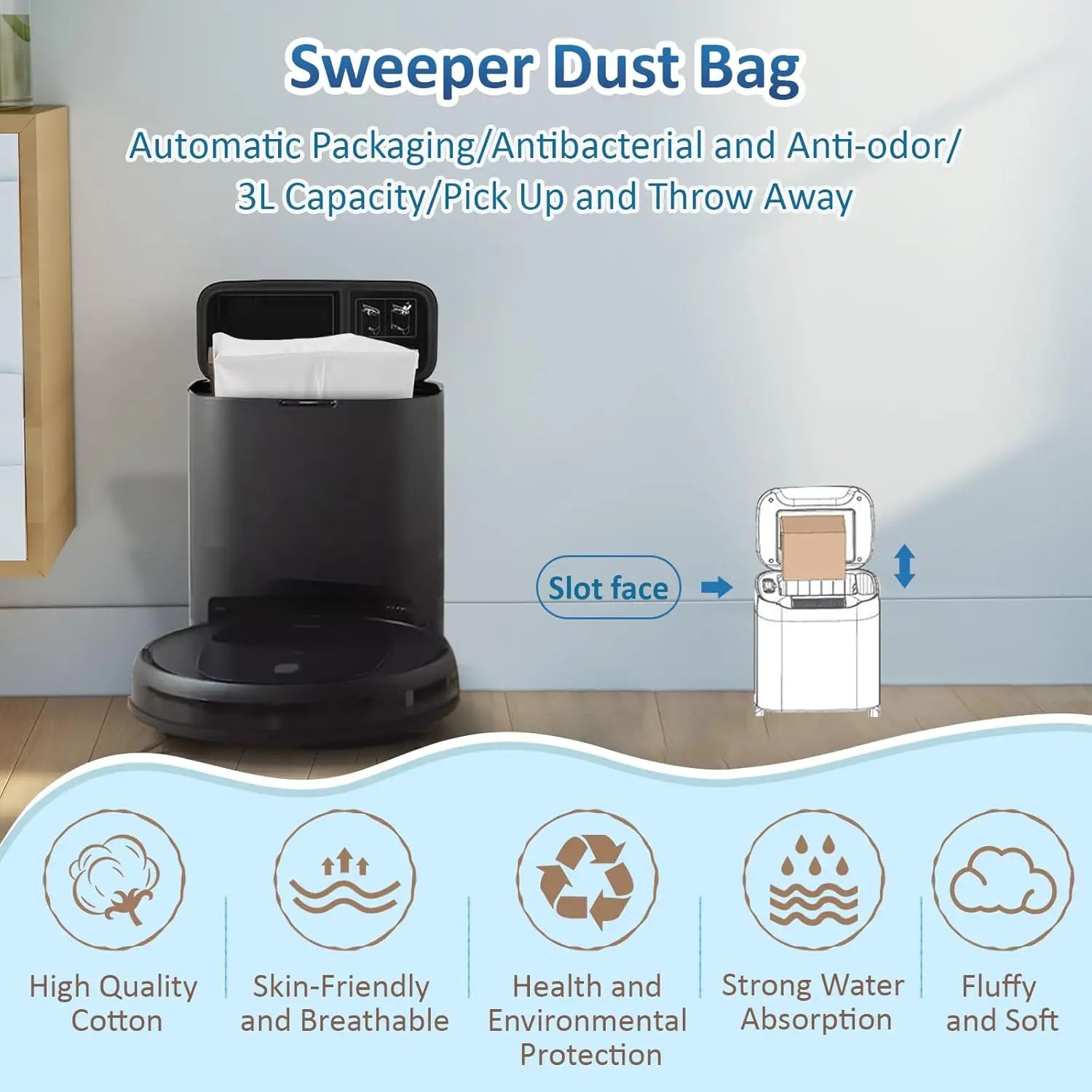 Sacos de Pó WonderNest para Aspirador Conga Compatível