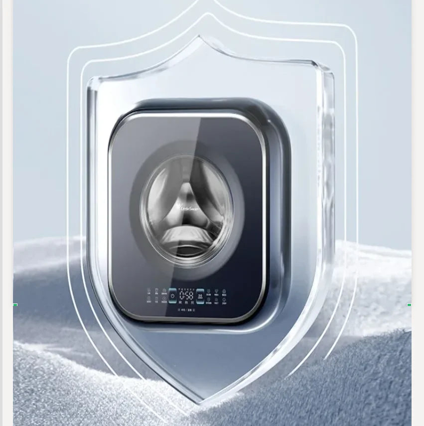 220V Littleswan Wall Mounted Mini Washing Machine with Dryer for Underwear Baby Laundry CAL
