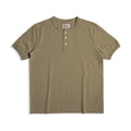 Camiseta Henley Manga Curta Red Tornado Algodão Pesado Masculina Dia a Dia Amekaji
