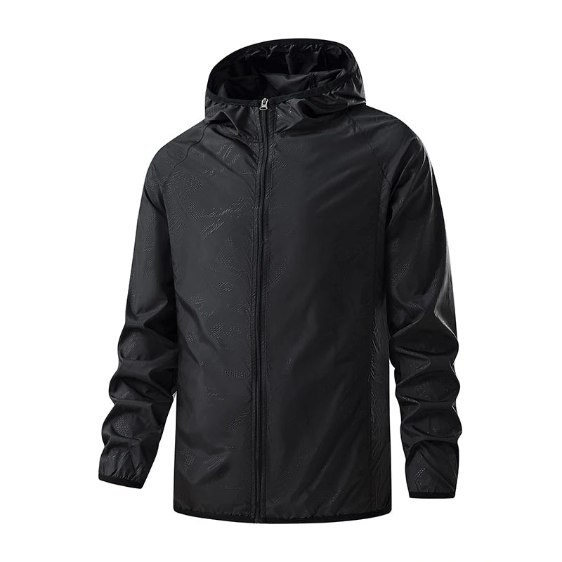 JNLN Jaquetas Unissex para Caminhada Impermeável Proteção Solar Corta-Vento Masculino Feminino Acampamento Escalada Ao Ar Livre Capa de Chuva Roupas Portáteis