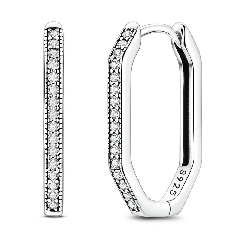 Star Moon Sun Hoop Earrings 925 Sterling Silver Original Star Shining Zircon Tassel Long Earrings For Women Luxury Jewelry Gift