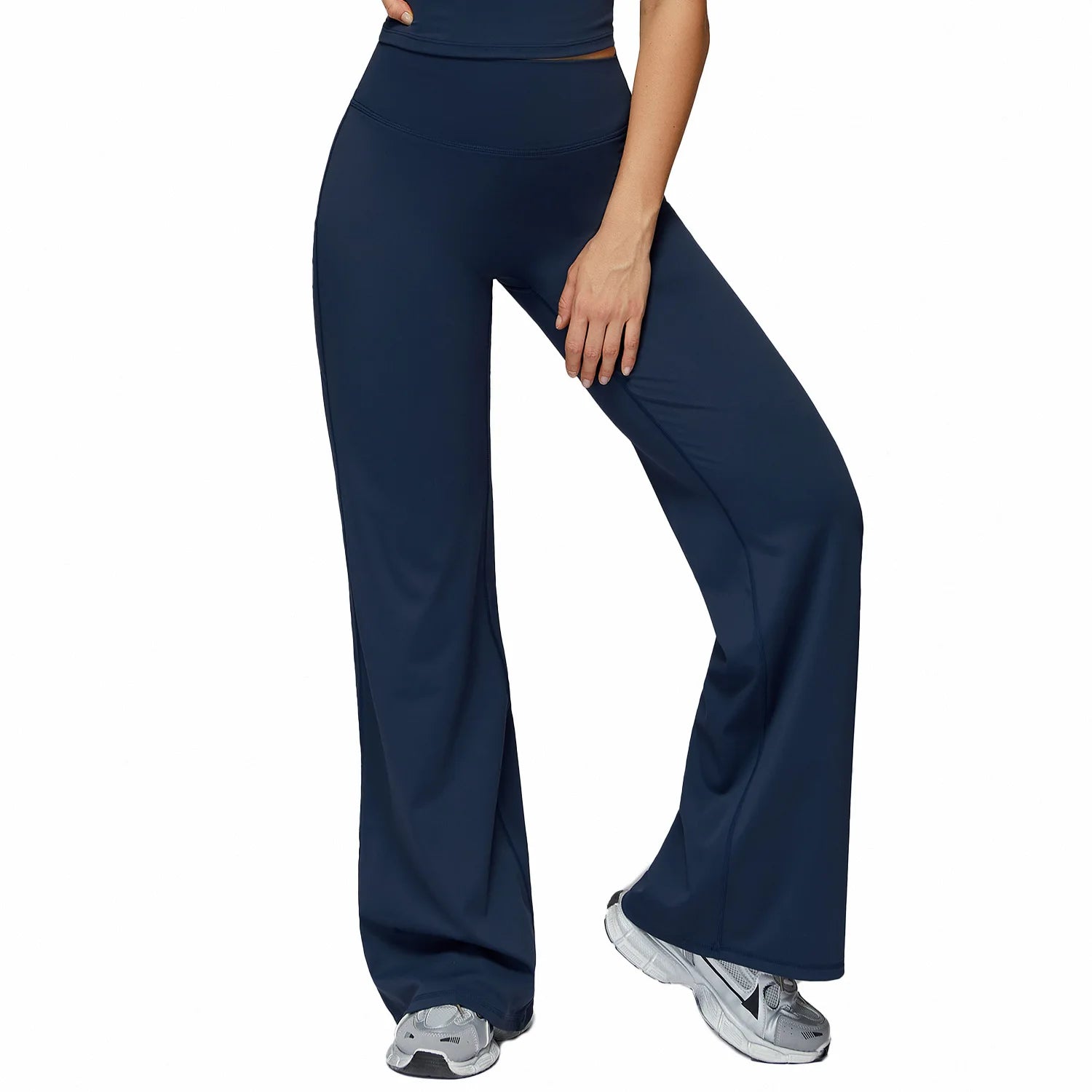 Gym Flared Pants Leggings Workout Woman ECO High Waist Butt Lifting Yoga Trousers Pilates Dance Fitness Bell-Bottom Pants