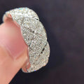 Anéis de Luxo Tudo Moissanite Prata 925 Banhado a Ouro 18K Diamante de Laboratório Para Homens Anel Hiphop Joias Finas