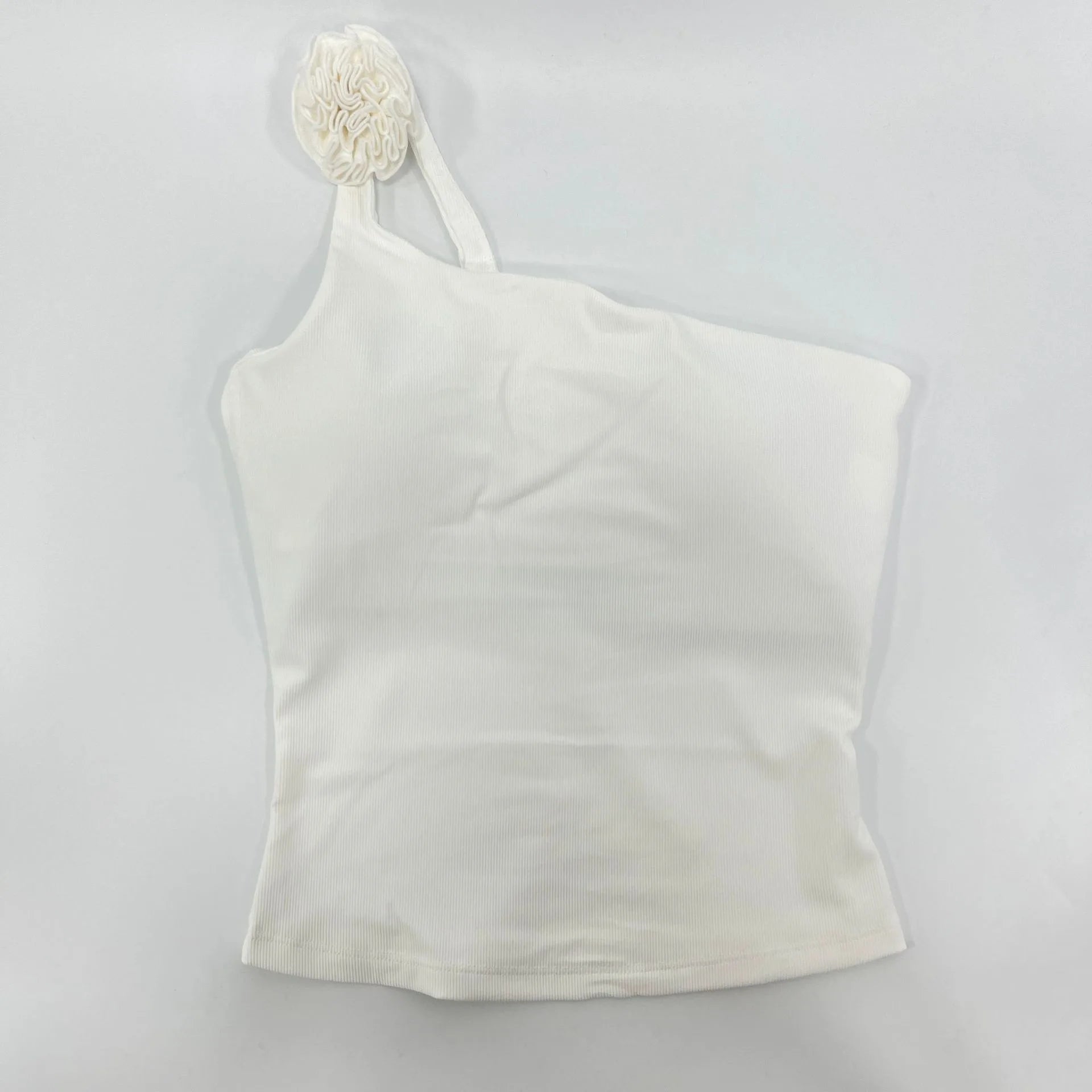 Sutiã Esportivo Feminino para Academia Roupas de Yoga Regata de Um Ombro Só Top Fitness Feminino Justo para Treino Corrida Esportes