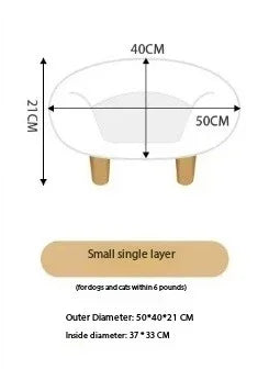 Indoor luxury cat bed raised dog bed soft plush pet sofa couch for m s with anti-slip bottom on clearance