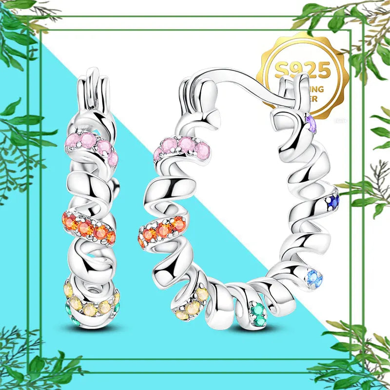 Brincos Femininos Pendentes 100% Genuínos em Prata Esterlina 925 Hipoalergênicos Luxuosos Elegantes Joia Fina Presente de Aniversário para Ela