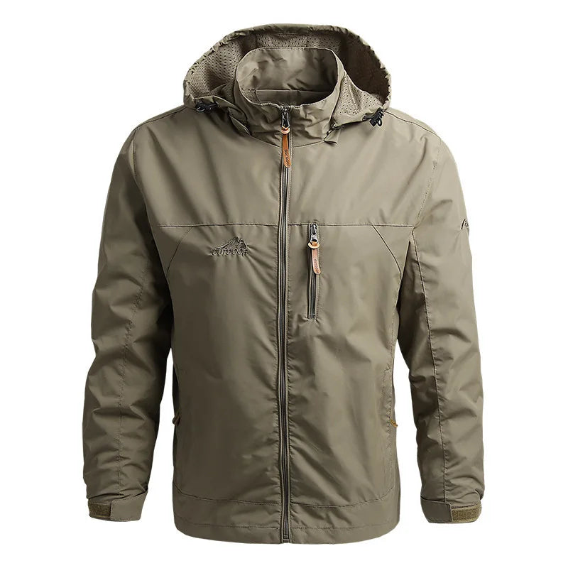 Jaqueta Corta-Vento Masculina Impermeável Inverno Caminhada Escalada para Homem, Jaqueta de Pesca Acampamento, Capa de Chuva, Roupa Masculina
