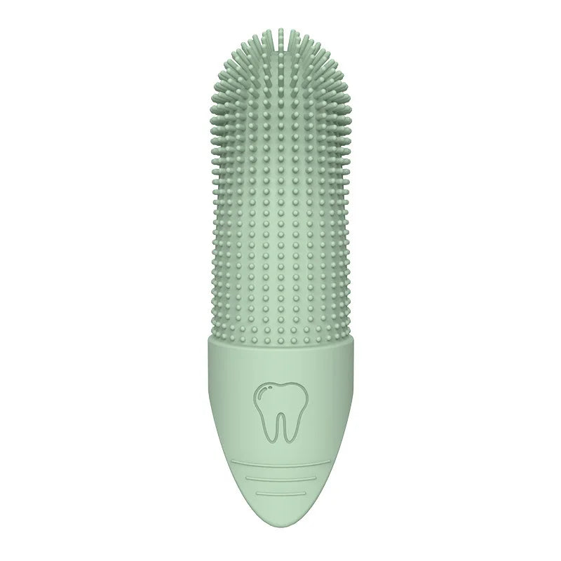 Escova de Dedo para Dentes de Cães, Escova de Dedo para Limpeza 360° para Cães, Escova de Dedo de Silicone de Grau Alimentício para Cães e Gatos Cuidado Dental