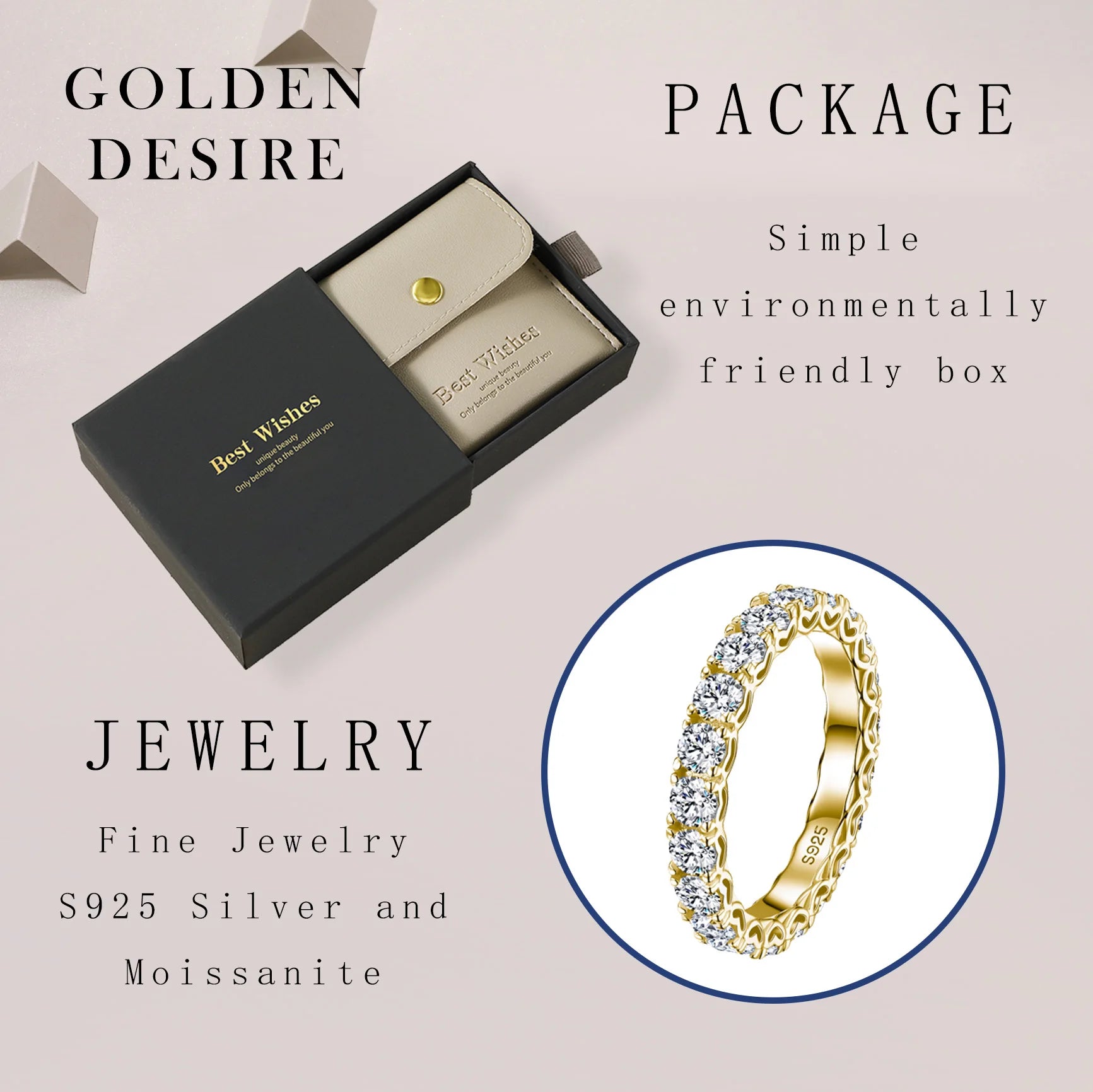 Anel Coração Vazado Moissanite Banhado a Ouro Prata Esterlina 925 2.1tcw Luxuoso Aliança Eterna Acessório de Joia Quente da Moda