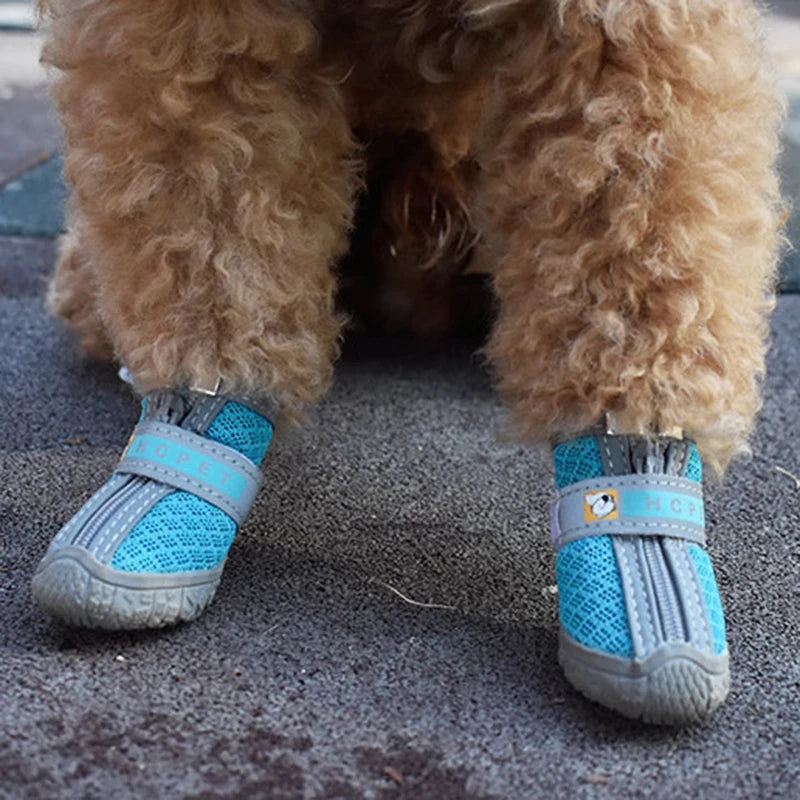 Sapatos para Cães com Sola Antiderrapante Proteção de Pelúcia Grossa Sapatos para Patas de Animais Quentes para Cães Sapatos Antiderrapantes Respiráveis Botas para Animais de Estimação para Escalada