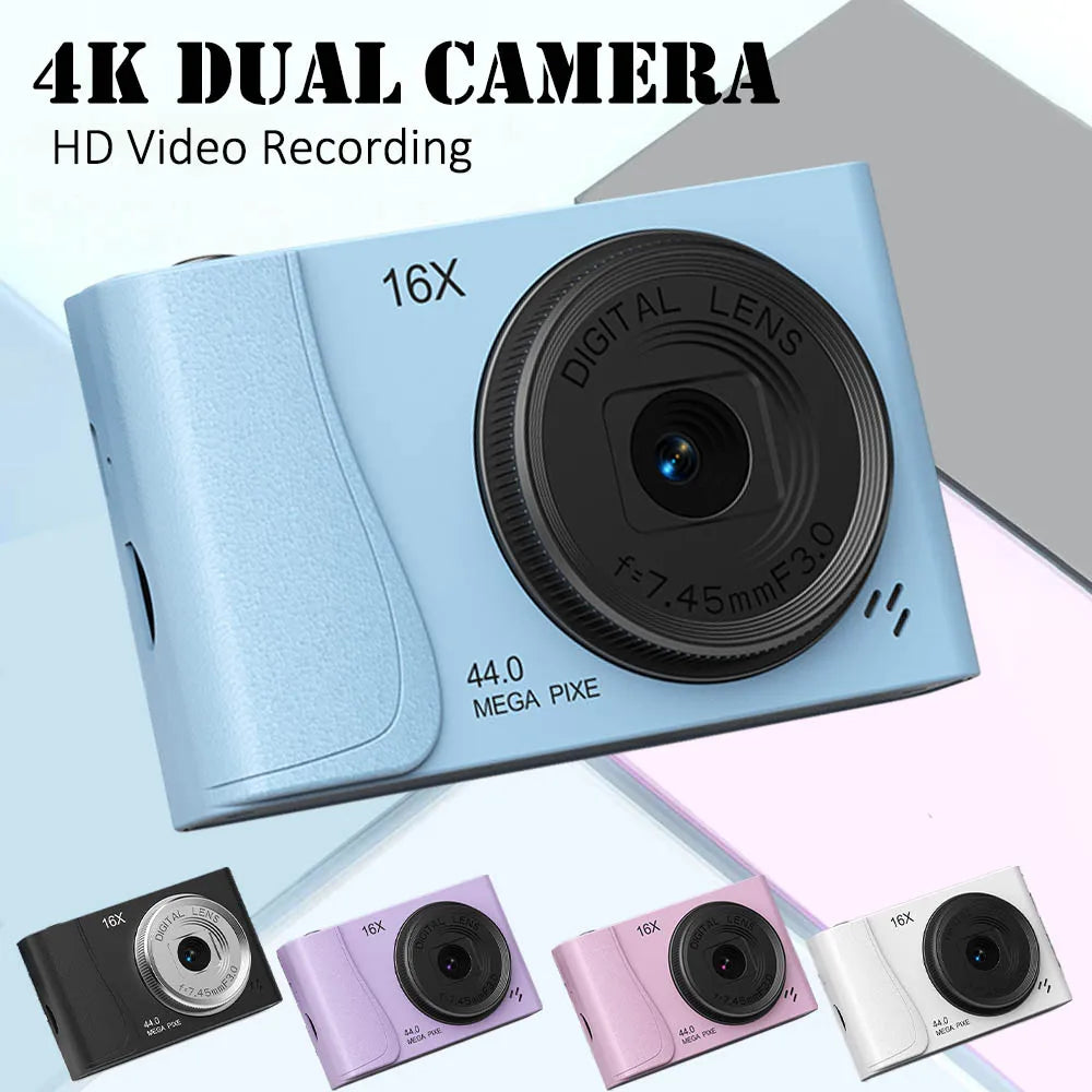 Filmadora Digital 4K - Retrô CCD 24 - Milhões de Pixels