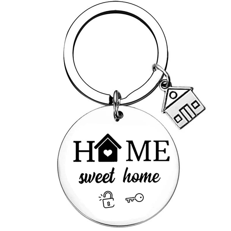 Chaveiro de Aço Inoxidável WonderNest Novo Lar Chá de Casa Nova