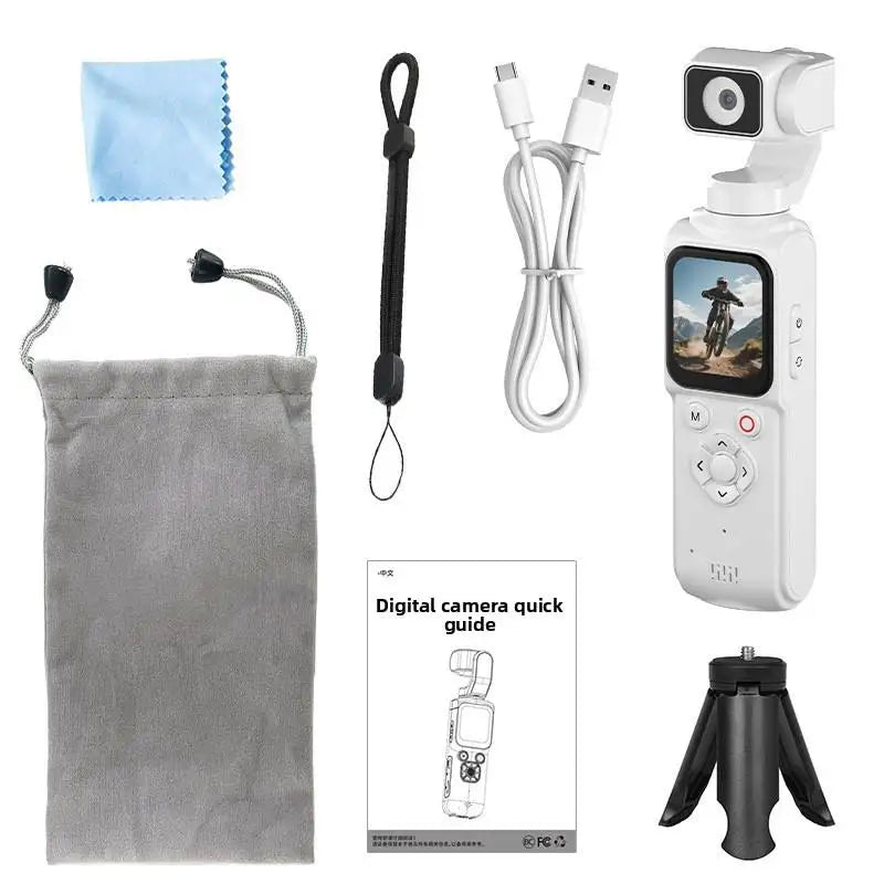 4K Pocket Gimbal - Camera Handheld - Stabilizer 75MP Auto-Tracking