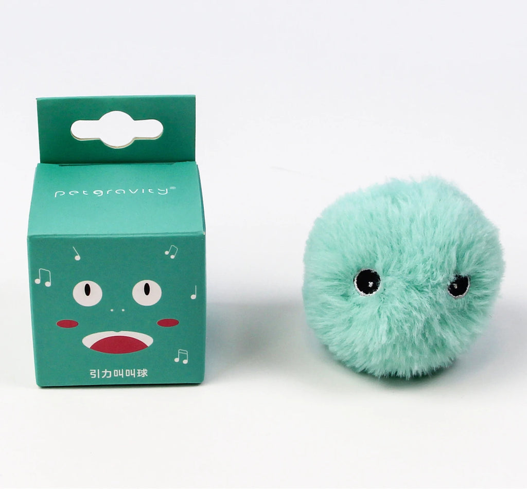 Brinquedos Inteligentes para Gatos Bola Interativa de Pelúcia Elétrica Brinquedo de Treinamento com Erva de Gato para Gatinhos com Som de Toque Produto para Animais de Estimação Bola de Brinquedo que Faz Barulho Suprimentos para Gatos