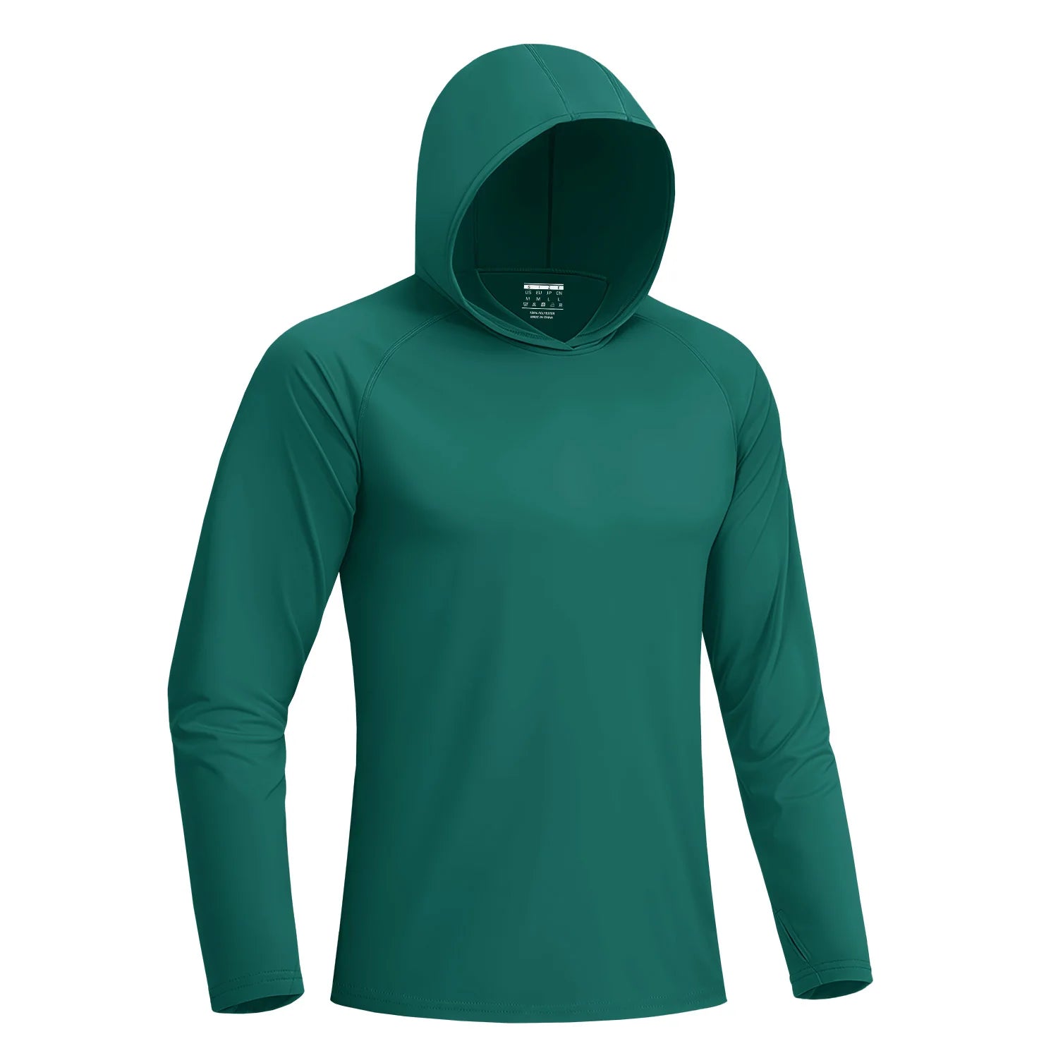 Camiseta Masculina com Capuz — Proteção Solar UPF 50+, Manga Longa e Secagem Rápida