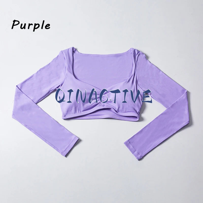 Top Cropped Manga Longa Feminino — Estilo e Performance no Treino