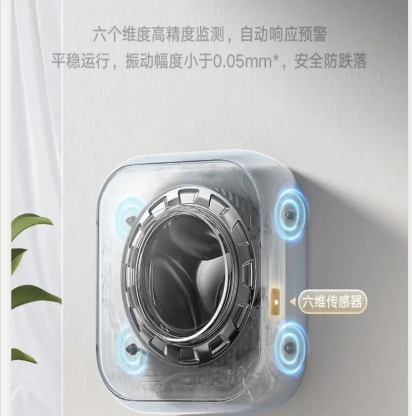 220V Littleswan Wall Mounted Mini Washing Machine with Dryer for Underwear Baby Laundry CAL
