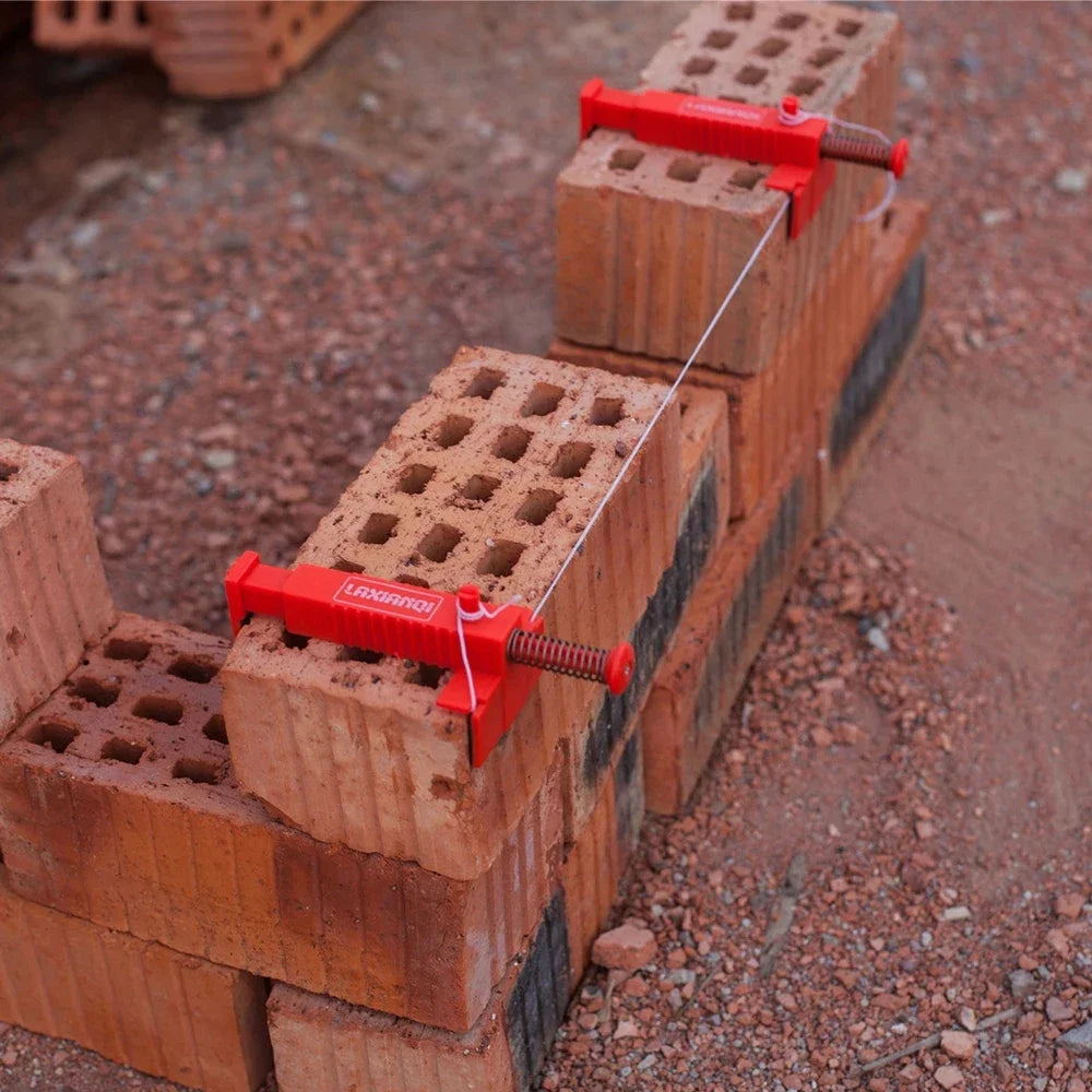 2-6pcs Gaveta de Fio para Assentamento de Tijolos Forro de Tijolos Parede de Tijolos Construtor de Fio Ferramenta de Construção Niveladores Corredor