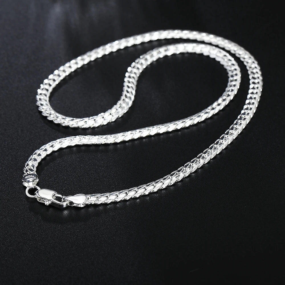 20-60cm Colar De Luxo Prata Esterlina 925 Marca Design Nobre Corrente Para Mulheres Homens Moda Casamento Noivado Joias