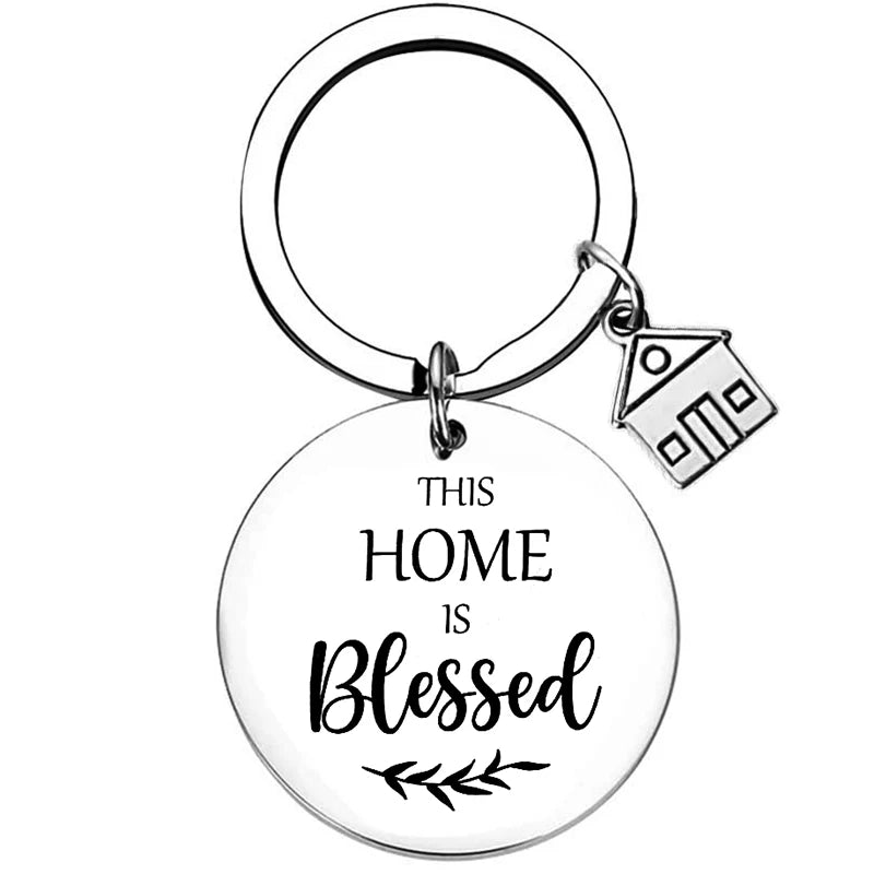Chaveiro de Aço Inoxidável WonderNest Novo Lar Chá de Casa Nova
