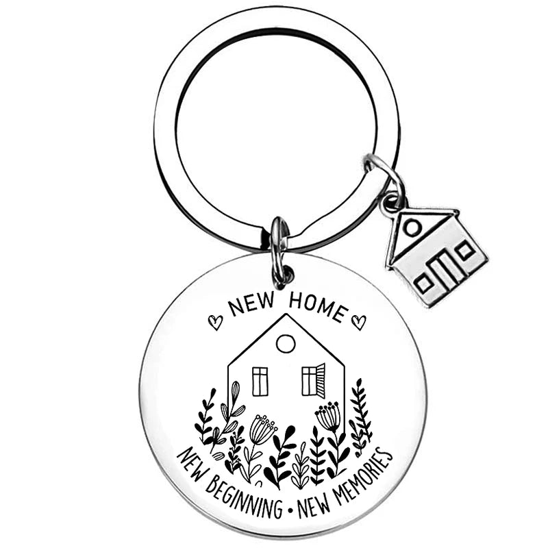 Chaveiros de presentes de inauguração de casa nova, chaveiros de presentes de boas-vindas para casa nova, primeira casa