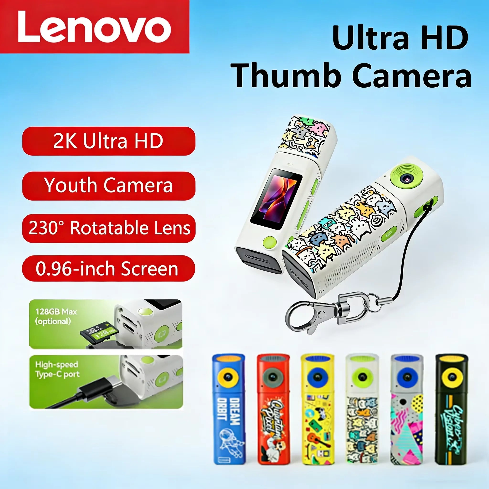 Lenovo G10 Lipstick - CCD 2K - Mini Thumb Camera
