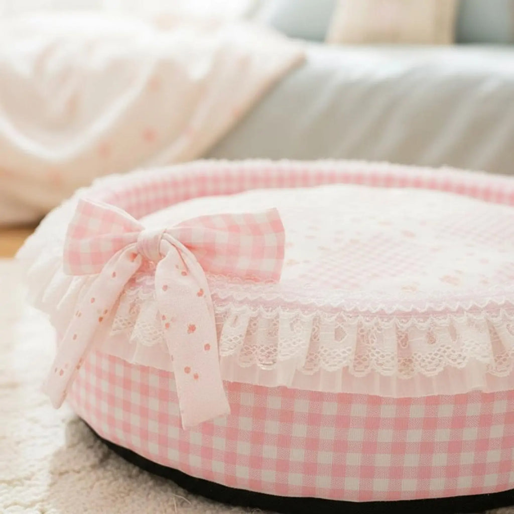 Cama para Gatos Princesa Design Felino Respirável Semi Aberta Ninho de Berço para Animais de Estimação Construção Macia e Robusta para Gatos