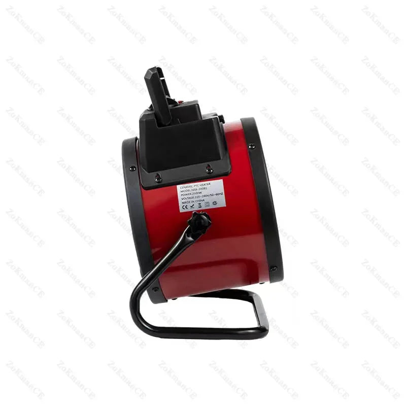 Aquecedor Elétrico Portátil Industrial, Soprador de Ar Quente Natural Ajustável, Radiador Térmico, Aquecedor de Ar.