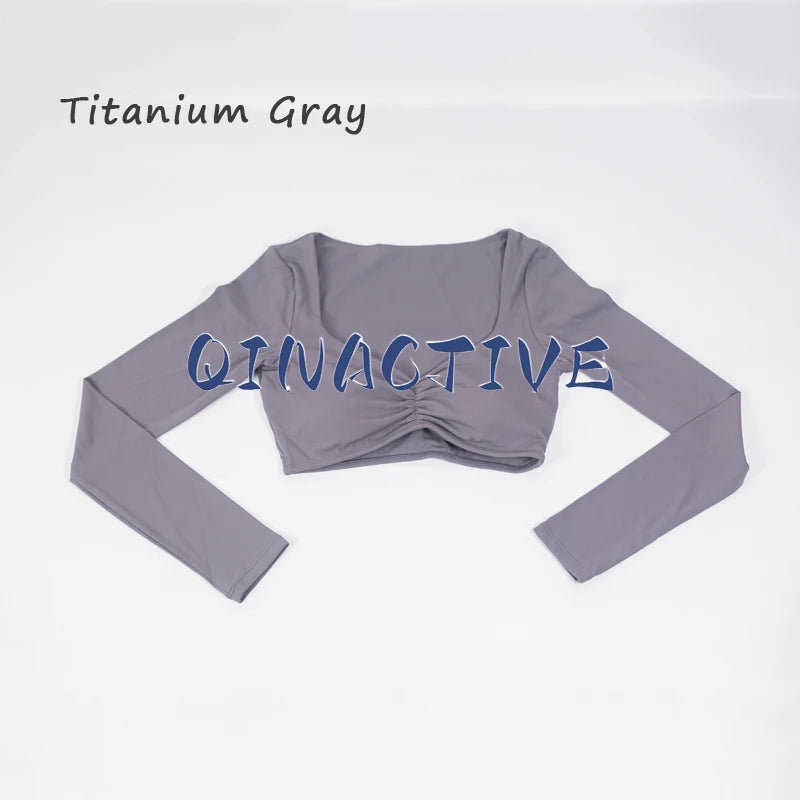 Top Cropped Manga Longa Feminino — Estilo e Performance no Treino