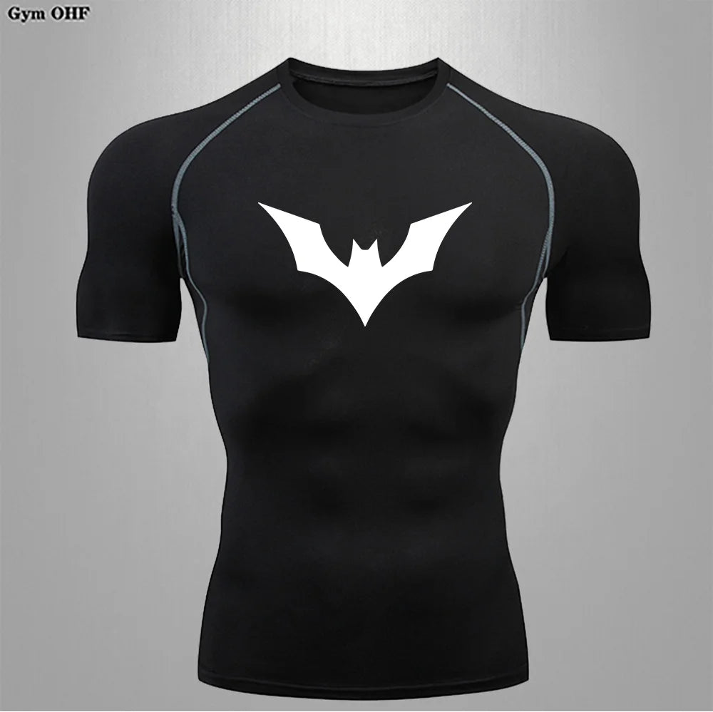 Camiseta Compressão Masculina Spider — Performance e Visual Único