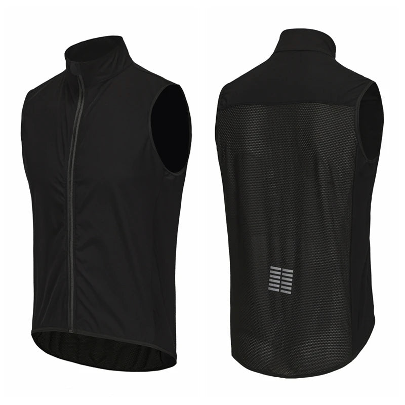 Rsantce Masculino Jerseys Corta-vento Leve Ciclismo Jaqueta Sem Mangas Mtb Bicicleta Uniforme Camisa De Bicicleta Roupa Colete
