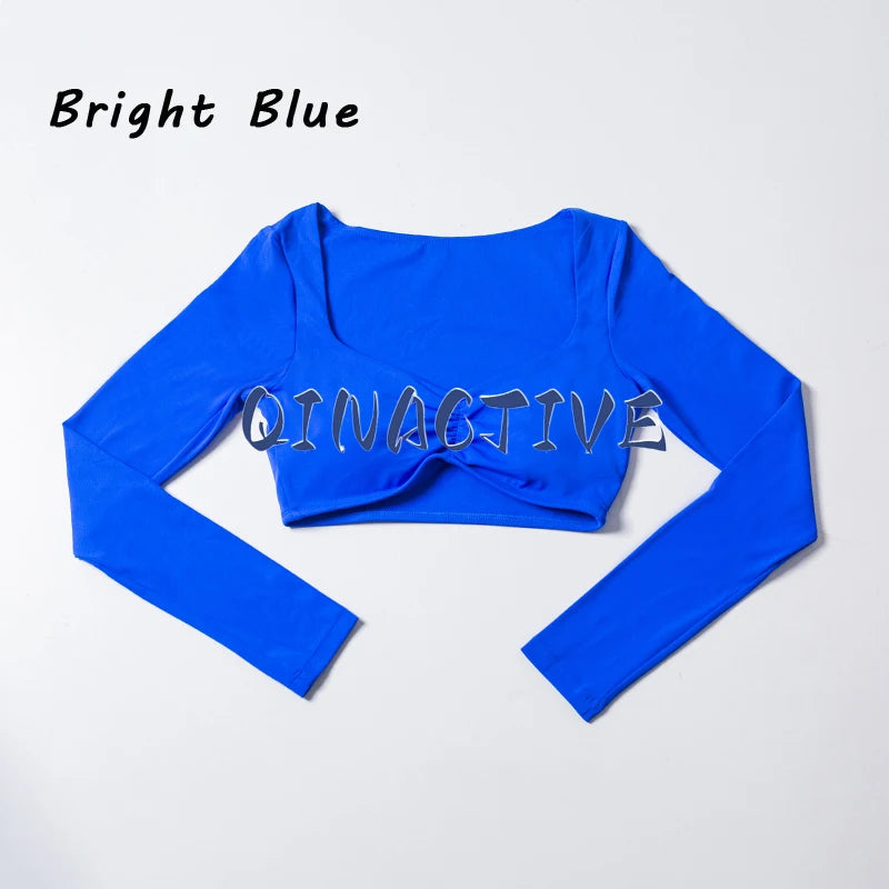 Top Cropped Manga Longa Feminino — Estilo e Performance no Treino