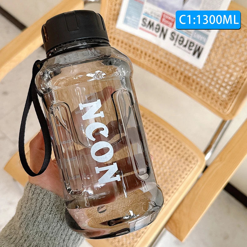 Large Capacity2500/1700ML Water Bottle With Straw Lid Sports Gym Water Kettle For Camping Travel BPA Free Drinking Bottles