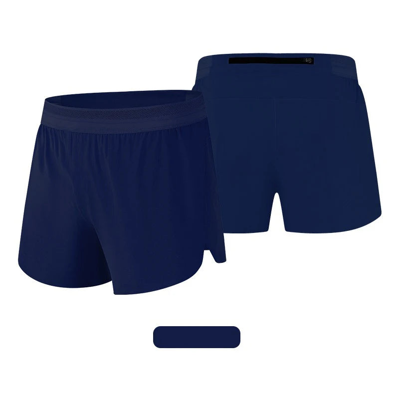 Shorts Esportivos Masculinos de Corrida para Academia com Forro Anti-escape Secagem Rápida para Treino Fitness Corrida Calça Flecha