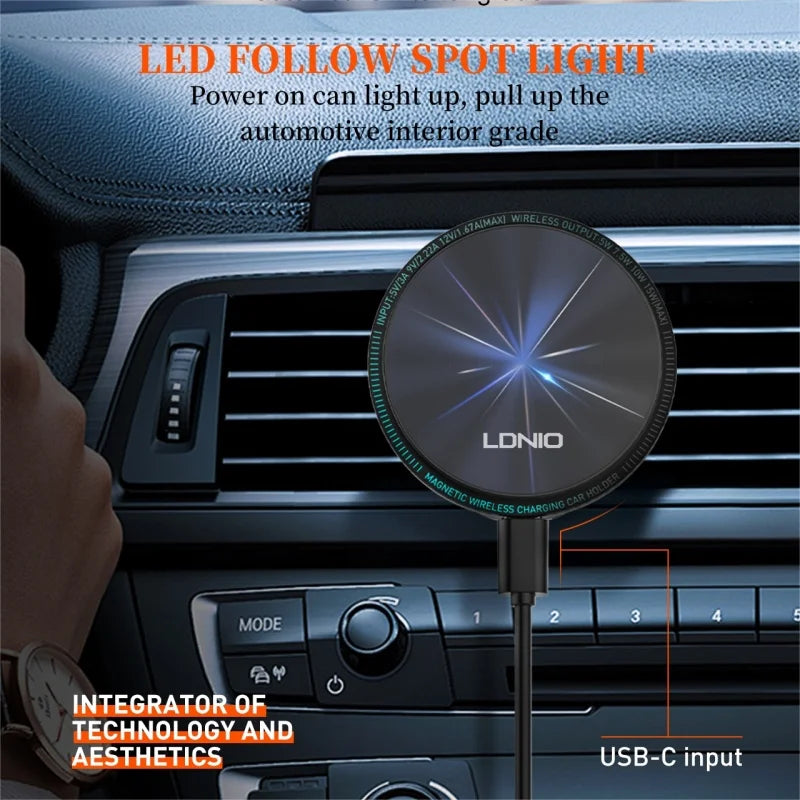 WonderNest Car Phone Holder Wireless Charger iPhone 11-16