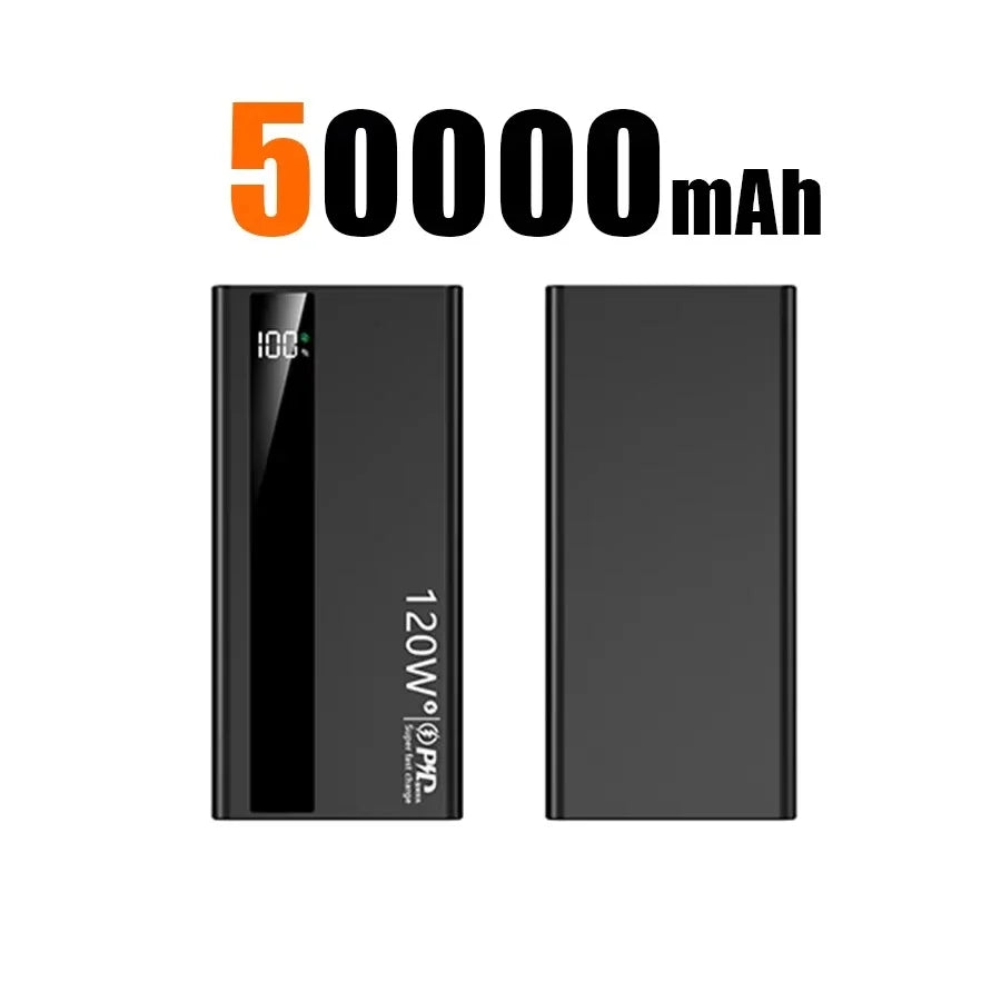 Power Bank 500.000mAh 120W Carregamento Super Rápido Portátil de Alta Capacidade