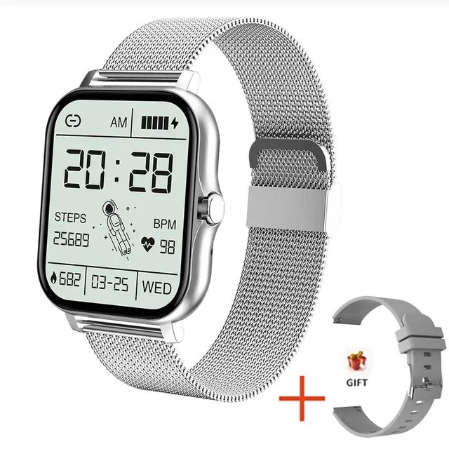 Smartwatch Esportivo Relógio Fitness Monitor de Saúde À Prova D'Água Chamada BT Relógios de Pulso para Homens Mulheres iOS Android Telefone 2026