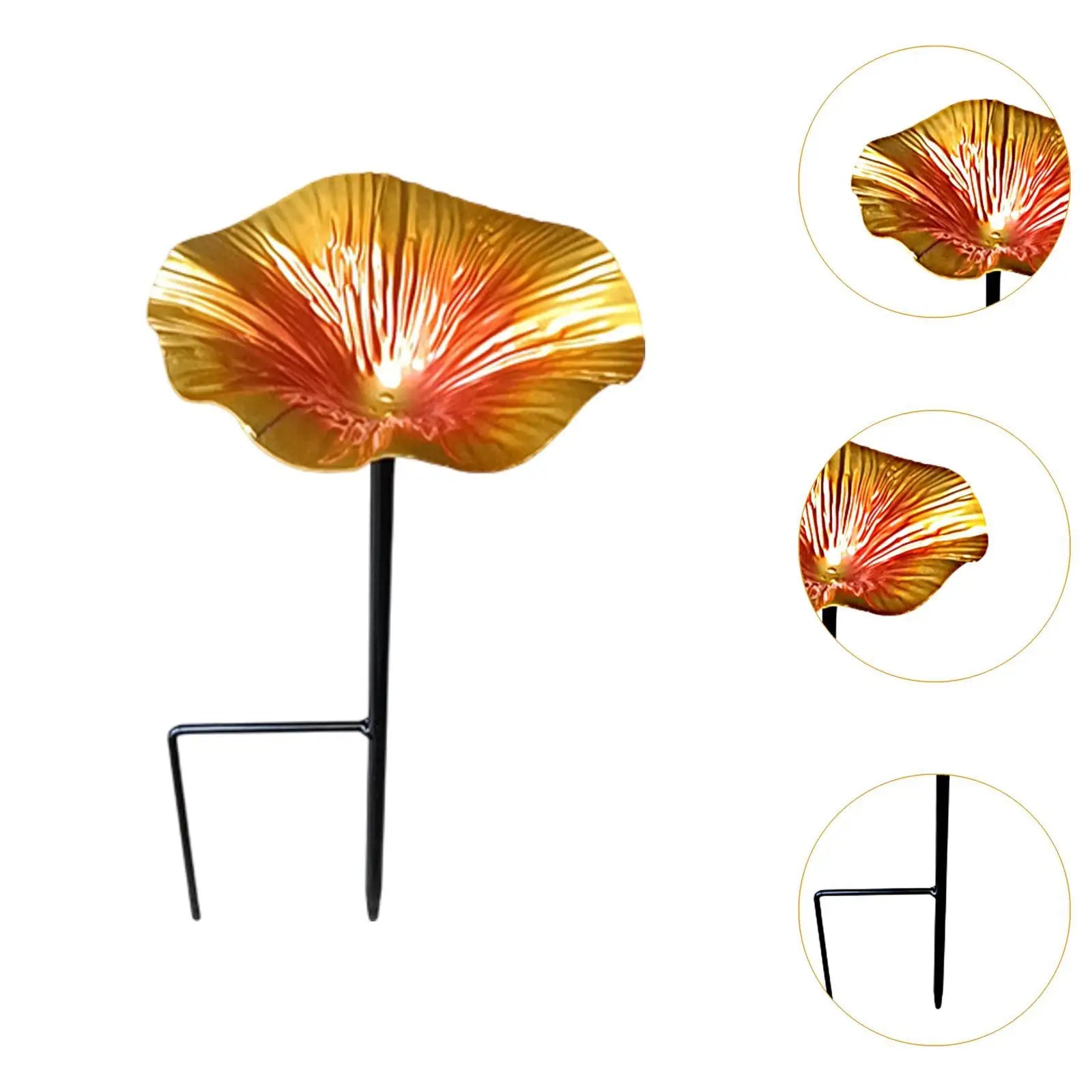 Garden Bird Bath with Detachable Pole