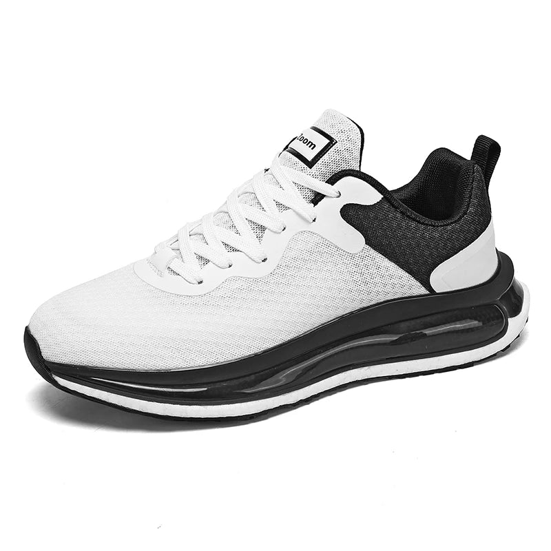 Mens Running Shoes Lightweight Shock-absorbing Mesh Breathable Fitness Shoes Fashion Comfortable New Outdoor Road Jogging Shoes