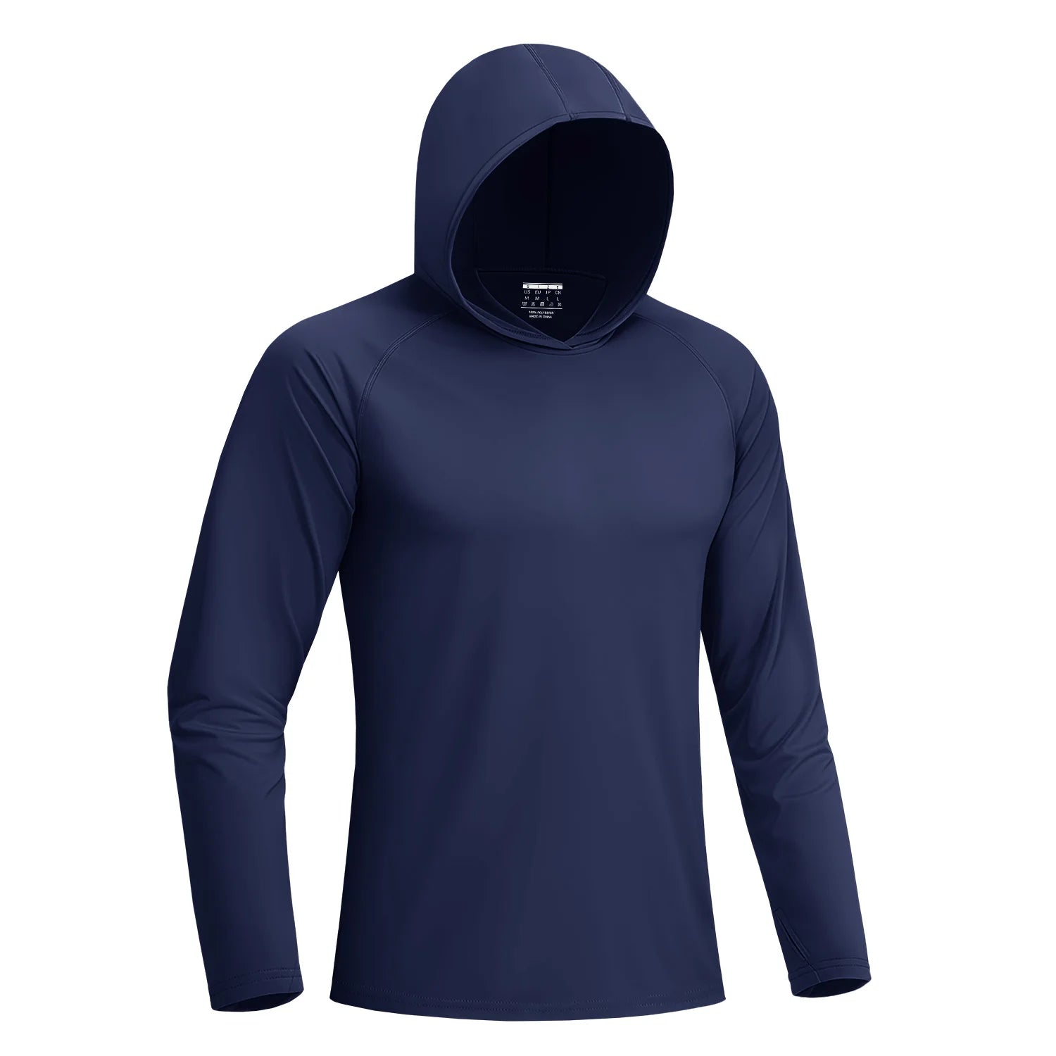 Camiseta Masculina com Capuz — Proteção Solar UPF 50+, Manga Longa e Secagem Rápida
