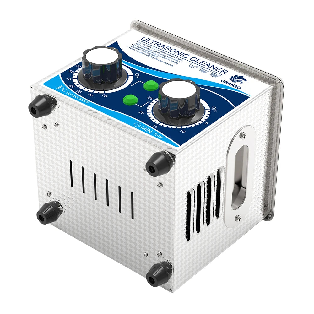Máquina de Limpeza Ultrassônica Granbosonic 1L 60W/120W Aço Inoxidável Com Aquecedor Temporizador Para Joias Óculos Uso Doméstico