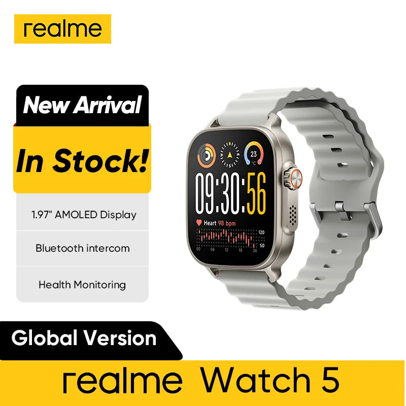 Realme Watch 5 1.97 AMOLED 460mAh GPS IP68 14-Day Battery