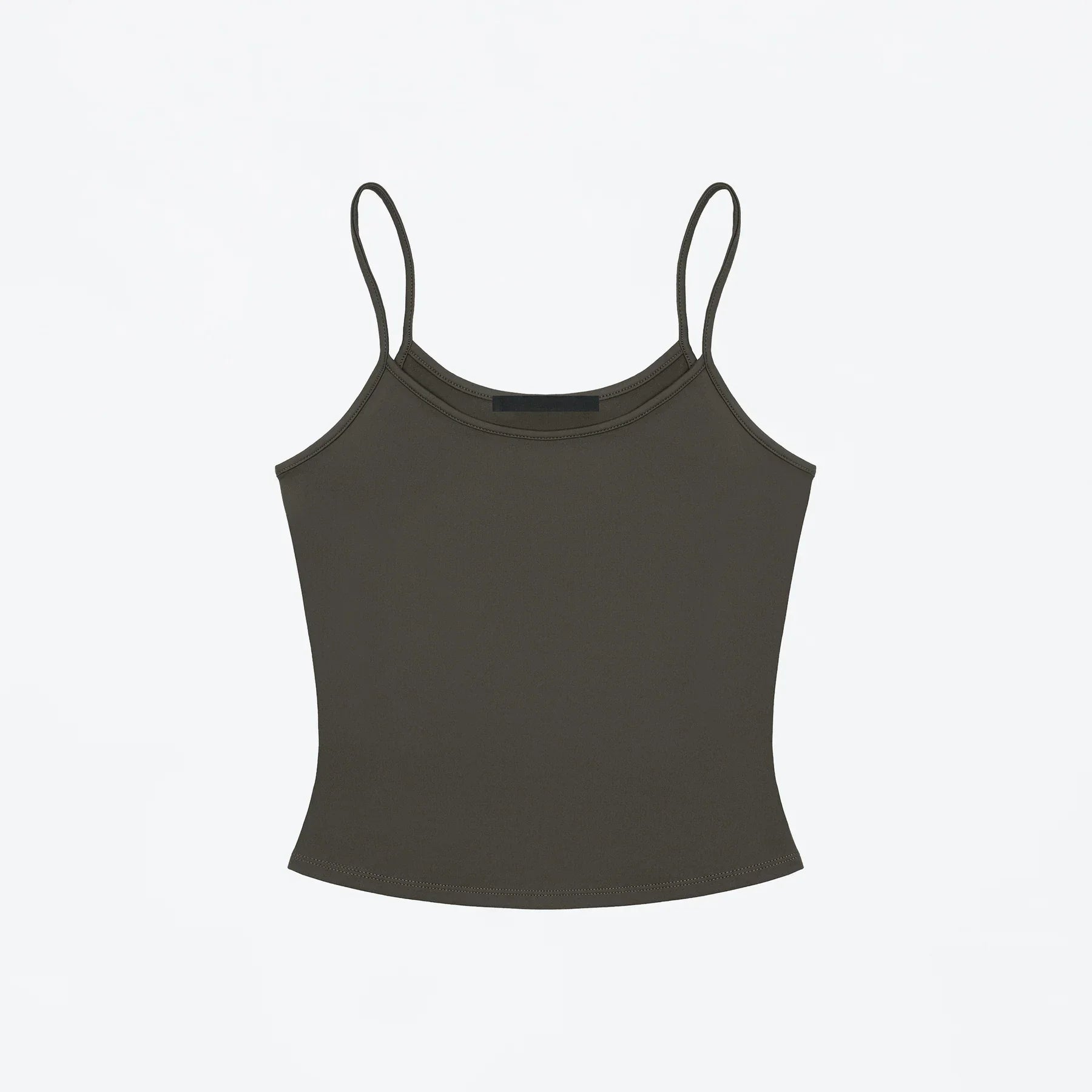 Regata Feminina Slim Fit Lisa Básica Versátil Emagrecedora Sem Mangas Multicor Básica Versátil para o Dia a Dia - verde XXS