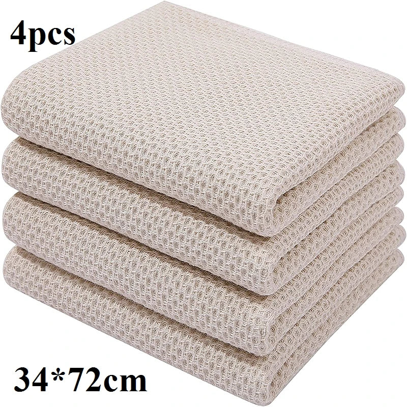 Homaxy 4/6Pcs Cotton Cozinha Towels Ultra Macio Dishcloth Magic...
