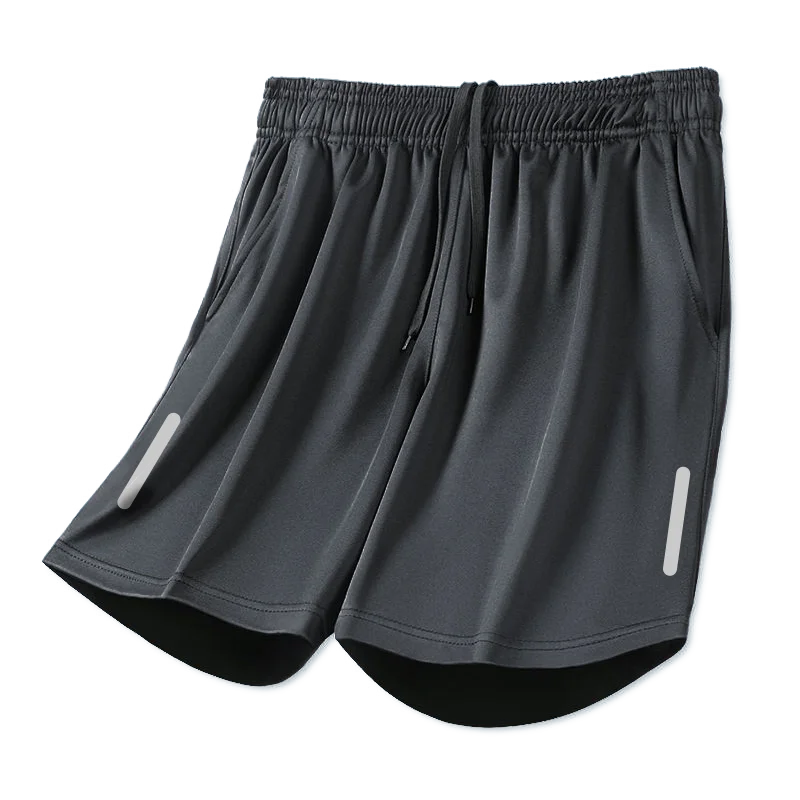Shorts Masculinos de Corrida Estampa Listrada Solto Basquete Academia Respirável Fitness Treino