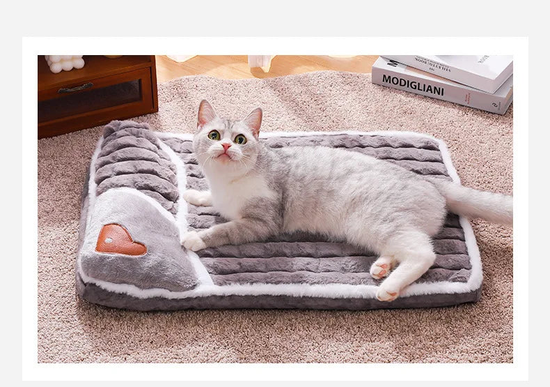 Suprimentos para animais de estimação tapetes para cães e gatos, camas engrossadas para animais de estimação, tapetes para dormir para cães, sofás para animais de estimação, camas para cães, camas para gatos, o ano todo